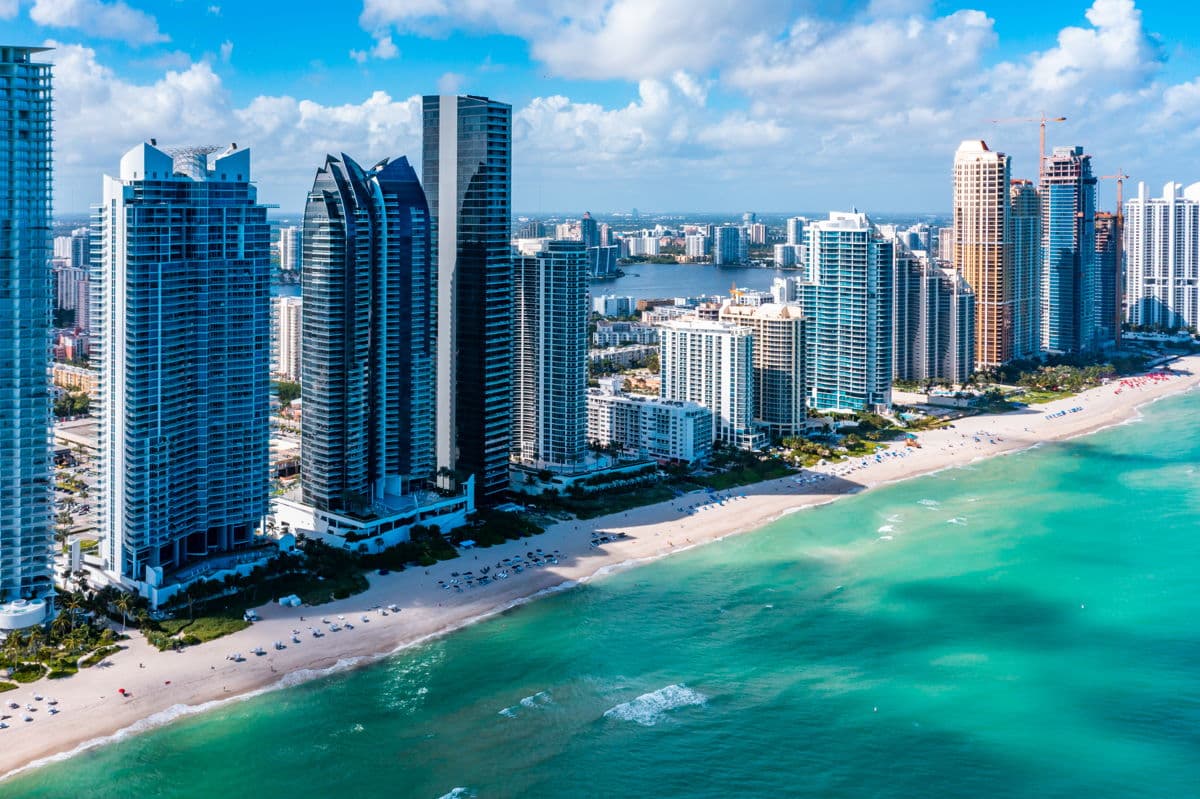 skyview of SUNNY ISLES BEACH